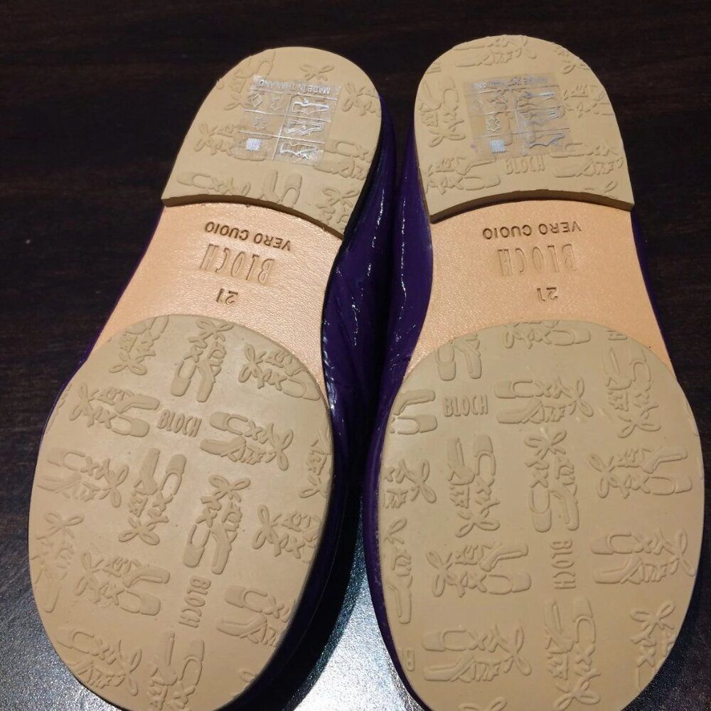 NEW - Bloch Toddler's Cha Cha Melanzana (Purple) Classic Ballet Flats TODDLER 5 - Picture 7 of 9